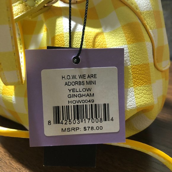 NEW House of Want -Adorbs Mini Gingham by House of Want: Yellow Gingham Check - Picture 8 of 14